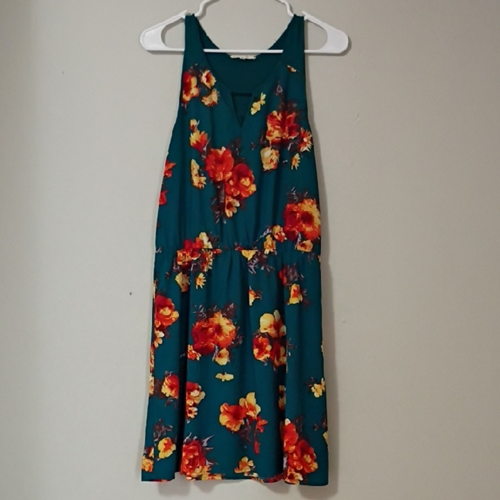 41 Hawthorn Teal Floral Dress